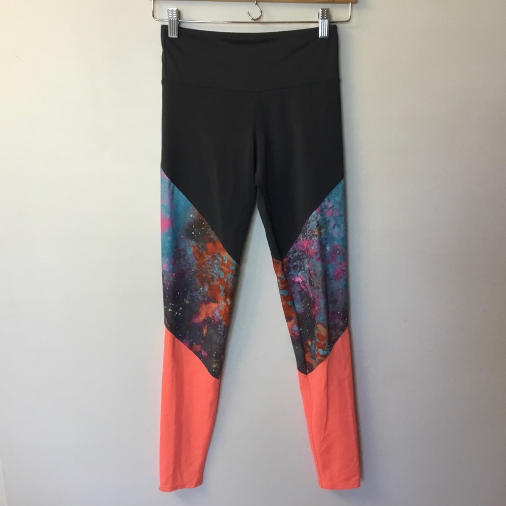 Onzie Colorblock Galaxy Leggings - XS